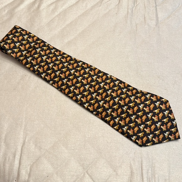 Salvatore Ferragamo Other - Salvatore Ferragamo DOG PATTERN Silk Tie. EUC